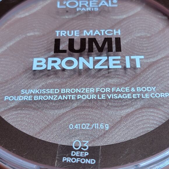 L'Oréal True Match LUMI Bronze It Sunkissed Bronzer for Face Body 03 DEEP✨️NEW✨️ - Picture 3 of 6